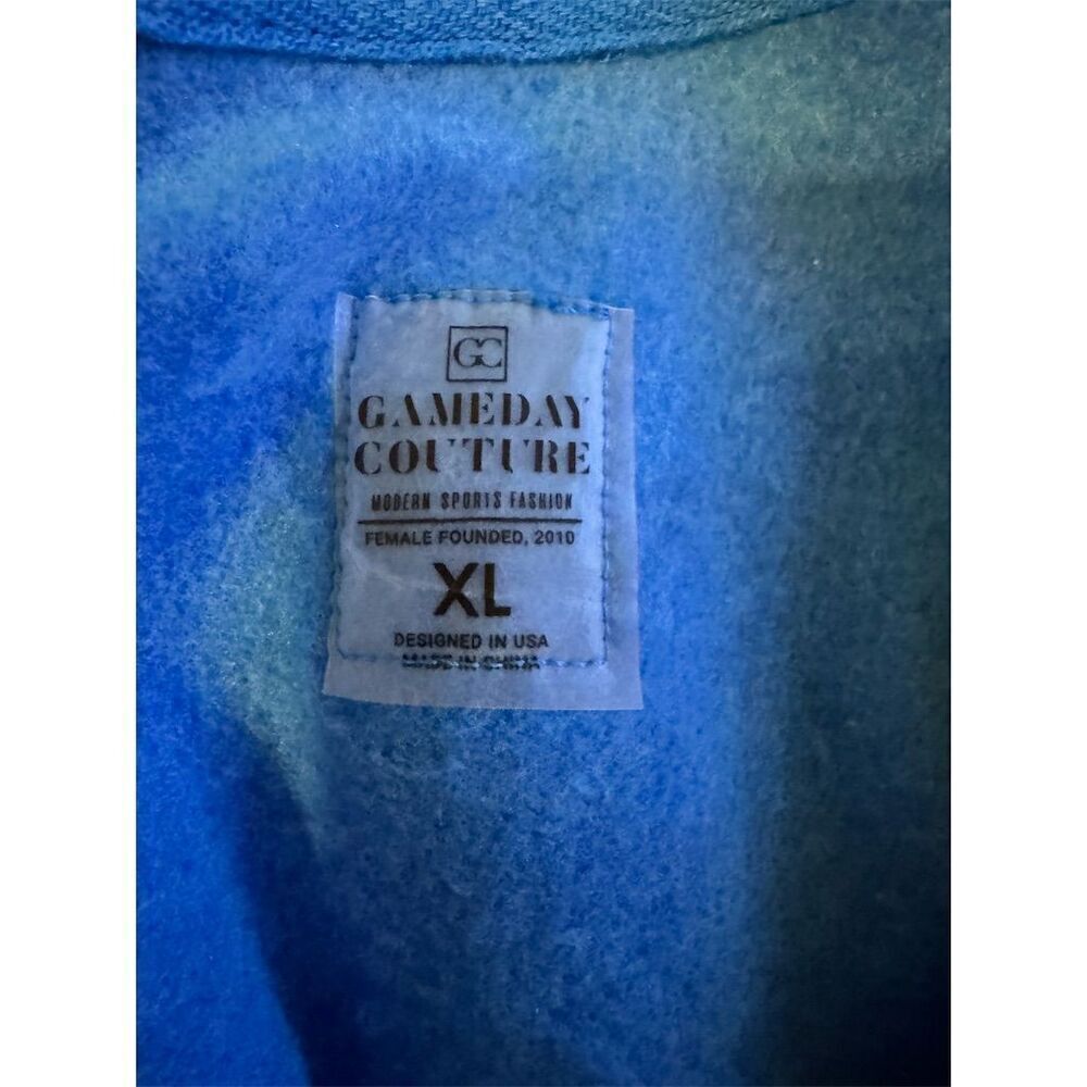 Gameday Couture Women's NFL Medium Blue Rhinestone Sweatshirt Detroit Lions - Picture 4 of 11